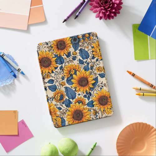 Where Art and Functionality Embrace Sunflower  iPad Air Cover