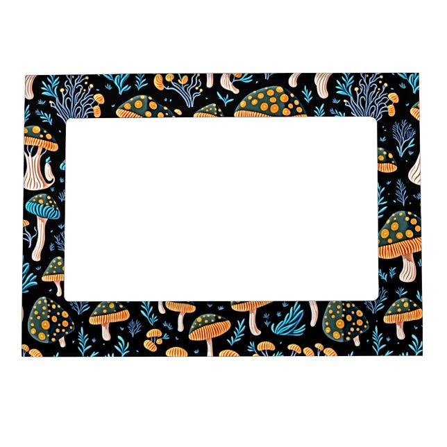 Where Art Meets Nostalgia: Mushroom Magic Magnetic Frame (Front)