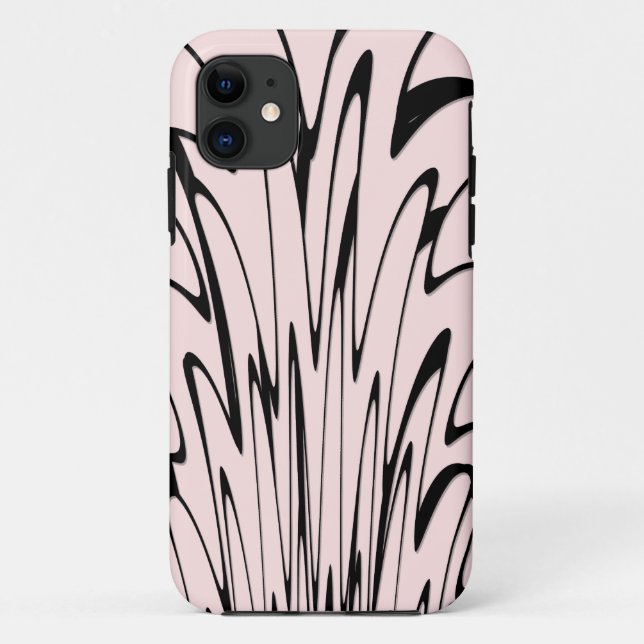 Where Art Meets Thought Black and Pink  Case-Mate iPhone Case (Back)