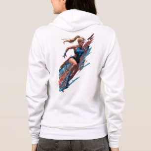 Where athletic power combines with feminine grace, hoodie