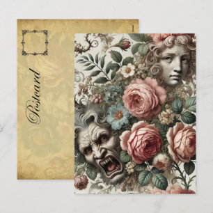 Where Baroque Fangs Find Homes – Gothic Victorian Holiday Postcard