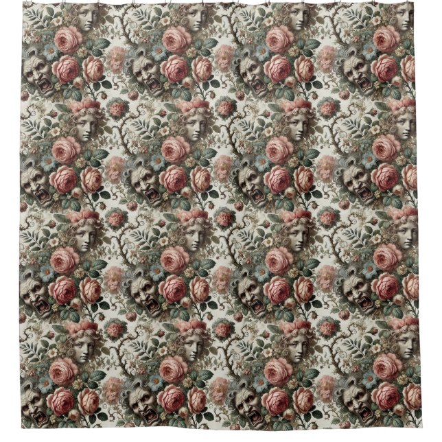 Where Baroque Fangs Find Homes – Gothic Victorian Shower Curtain (Front)