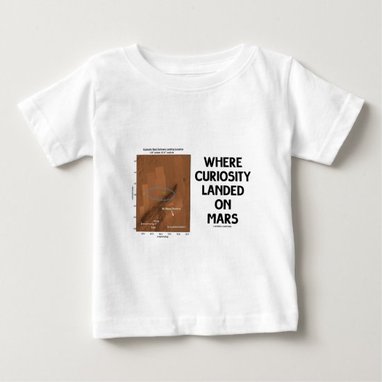 Where Curiosity Landed On Mars (Martian Surface) Baby T-Shirt