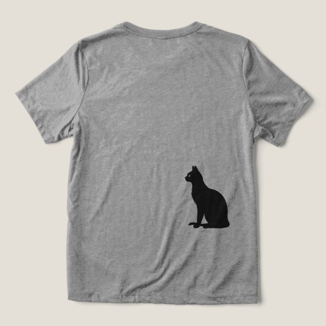 Where curiosity meets the cosmos. Tri-Blend shirt (Design Back)