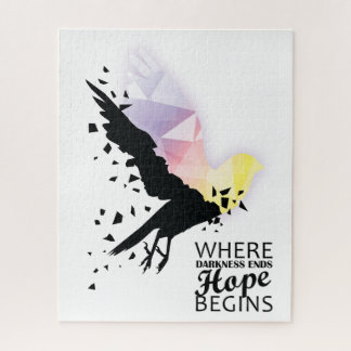 “Where darkness ends, hope begins.” Jigsaw Puzzle