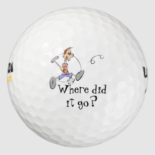 Funny Cartoon Golf Balls Zazzle