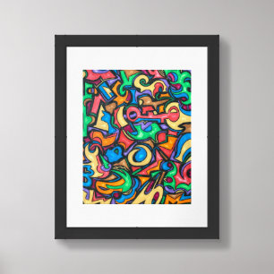 Where Did You Hide The Candy-Abstract Art Framed Art