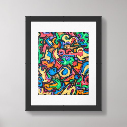 Where Did You Hide The Candy-Abstract Art Framed Art