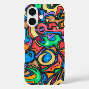 Where Did You Hide The Candy-Hand Painted Abstract iPhone 16 Case