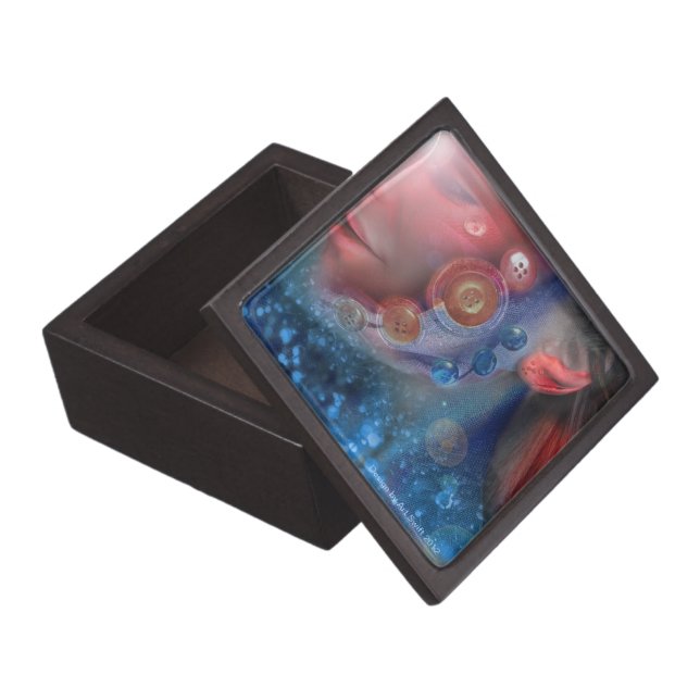 Where do you put rock in? gift box (Opened)