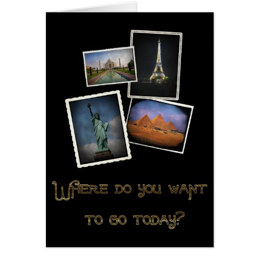 Where Do You Want to Go? Cards (Front)