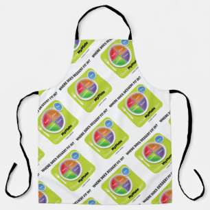 Where Does Dessert Fit In? MyPlate Humor Apron