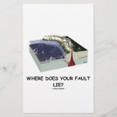 Where Does Your Fault Lie? (Geology Humor) (Front)