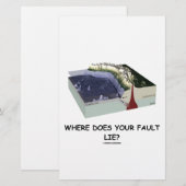 Where Does Your Fault Lie? (Geology Humor) (Front/Back)