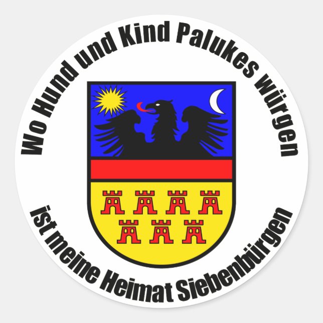 Where dog and child choke Palukes... Classic Round Sticker (Front)