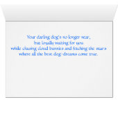 Where Dog-Dreams Come True Cards (Inside Horizontal (Bottom))