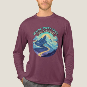 Where Every Trail Tells a Tale Ski Tri-Blend Shirt
