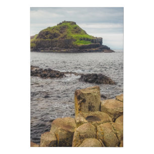 Where Fire Meets Folklore: The Giant's Causeway  Faux Canvas Print