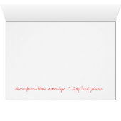 Where flowers bloom so does hope. cards (Inside Horizontal (Bottom))