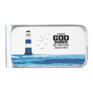 Where God Guides He Provides Money Clip