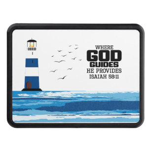 Where God Guides He Provides Trailer Hitch Cover