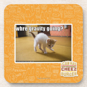 Where gravity going? beverage coaster