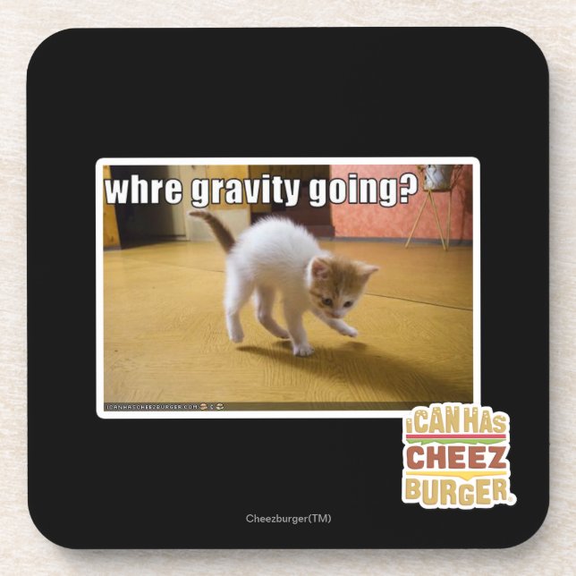Where gravity going? drink coaster (Front)