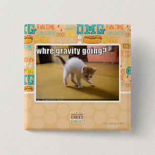 Where gravity going? pinback button