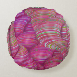 Where Gummy Worms live Round Pillow