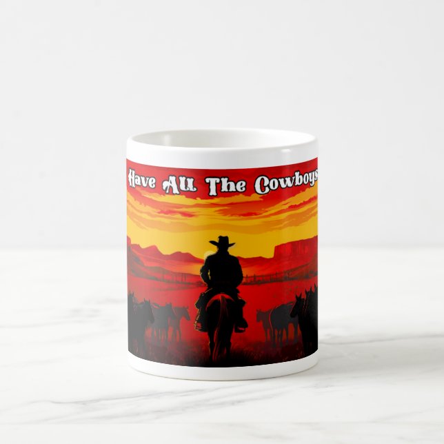 Where Have All The Cowboys Gone? - Design 1 Coffee Mug (Center)