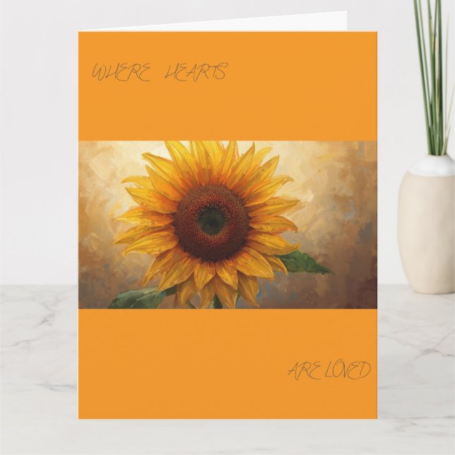 Where Hearts Are Loved – Bloom Poem Art Print Card (Front)