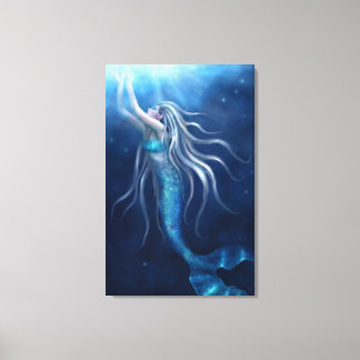 Where I belong Mermaid Wrapped Canvas Print