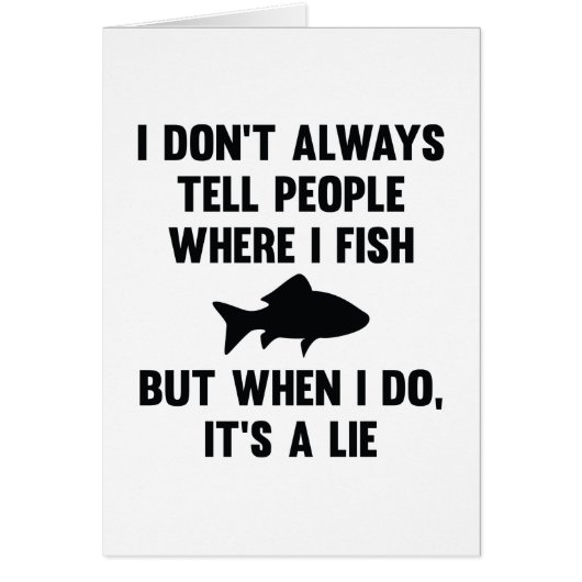 Where I Fish Cards (Front)