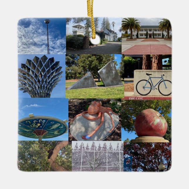 Where in Sunnyvale? Ceramic Ornament (Front)