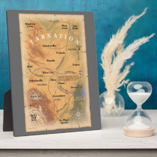 Where in Tarnation? (Funny Map) Plaque