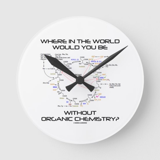 Where In The World Would You Be Organic Chemistry? Round Clock