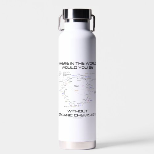 Where In The World Would You Be Organic Chemistry Water Bottle