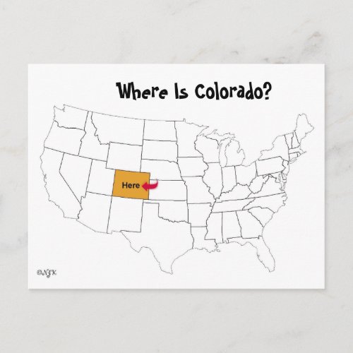 Where Is Colorado Postcard