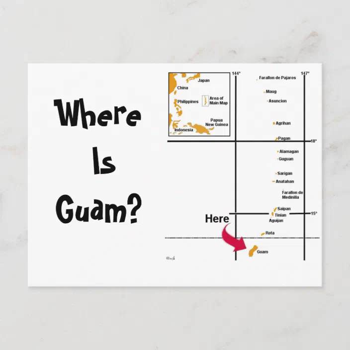 Where Is Guam Postcard Zazzle Com