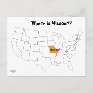 Where Is Missouri? Postcard