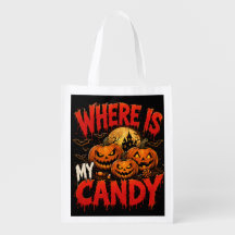 Where Is My Candy Halloween Tote Bag | Spooky Pump