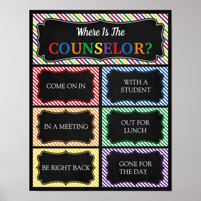 Where is the Counselor Office Door Sign (Front)