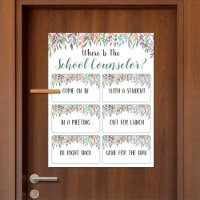 Where is the Counselor Office Door Sign