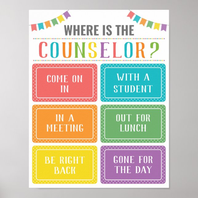 Where is the Counselor Office Door Sign (Front)