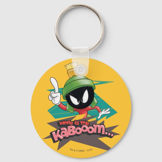 "Where is the Kabooom" MARVIN THE MARTIAN™ Points Keychain (Front)