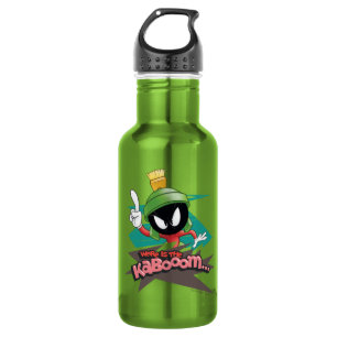 "Where is the Kabooom" MARVIN THE MARTIAN™ Points Stainless Steel Water Bottle