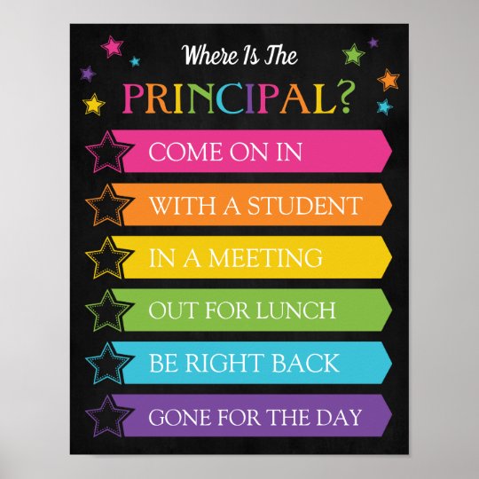 Where is the Principal Office Door Sign | Zazzle.com