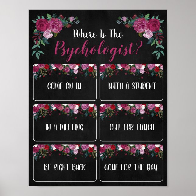 Where is the Psychologist Office Door Sign (Front)