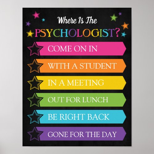 Where is the Psychologist Office Door Sign