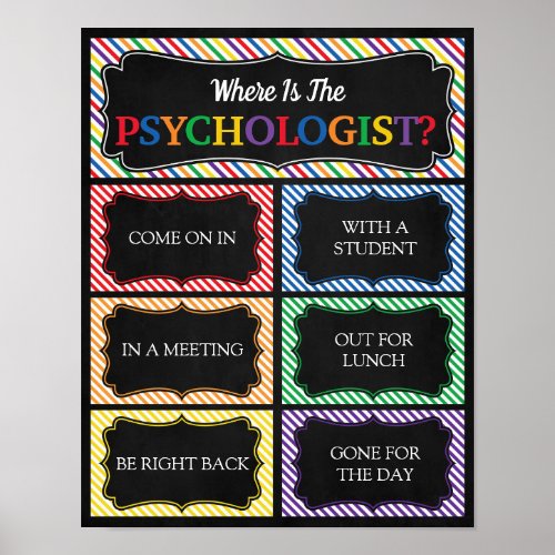 Where is the Psychologist Office Door Sign